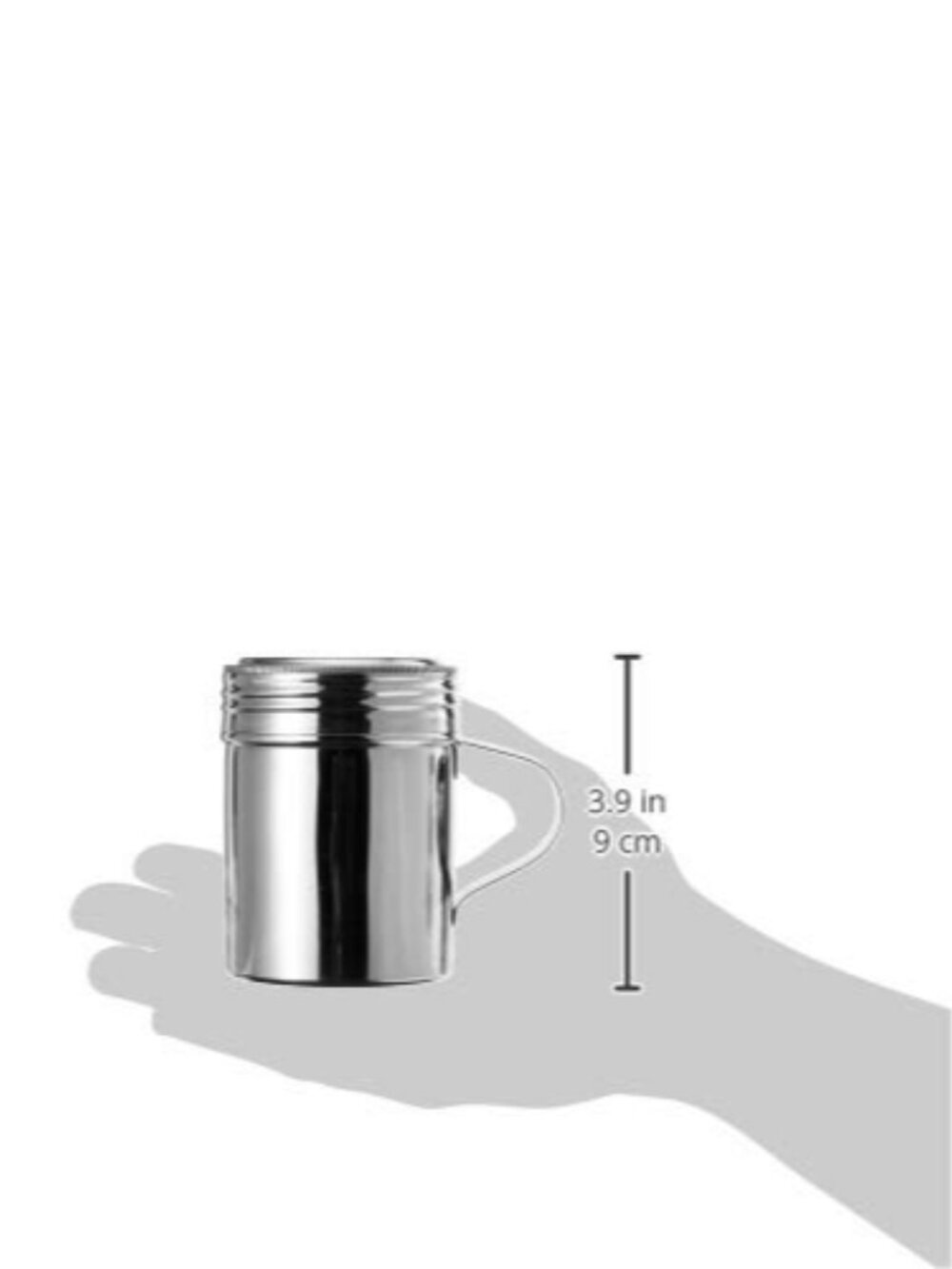 10 Oz. Stainless Steel Dredge DRG-10, 5 inches X 4.75 inches X 1.5 inches - Picture 2 of 3